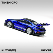 TimeMicro 1:64 992 GT3 RS San Marino Blue Simulation Alloy Car Model