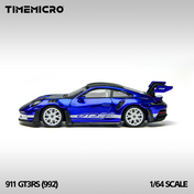 TimeMicro 1:64 992 GT3 RS San Marino Blue Simulation Alloy Car Model