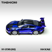 TimeMicro 1:64 992 GT3 RS San Marino Blue Simulation Alloy Car Model
