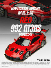 Time Micro 1:64 992 GT3RS Red Alloy Car Model