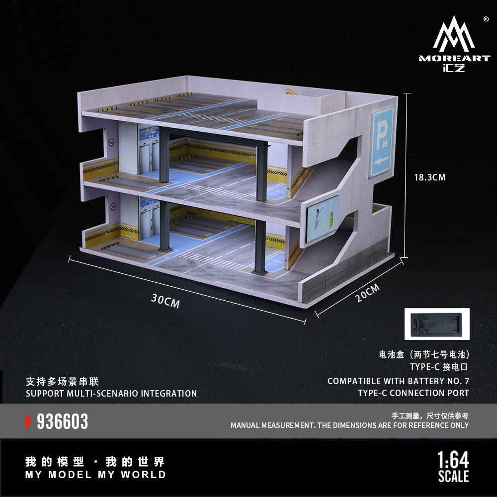 MoreArt1:64 Japanese Parking Building Scene C Simulation Model