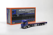 1:64 Mercedes-Benz Actros 6x2 &amp; Scalable Trailer