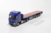 1:64 Mercedes-Benz Actros 6x2 &amp; Scalable Trailer