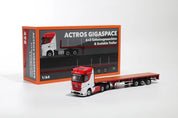 1:64 Mercedes-Benz Actros 6x2 &amp; Scalable Trailer