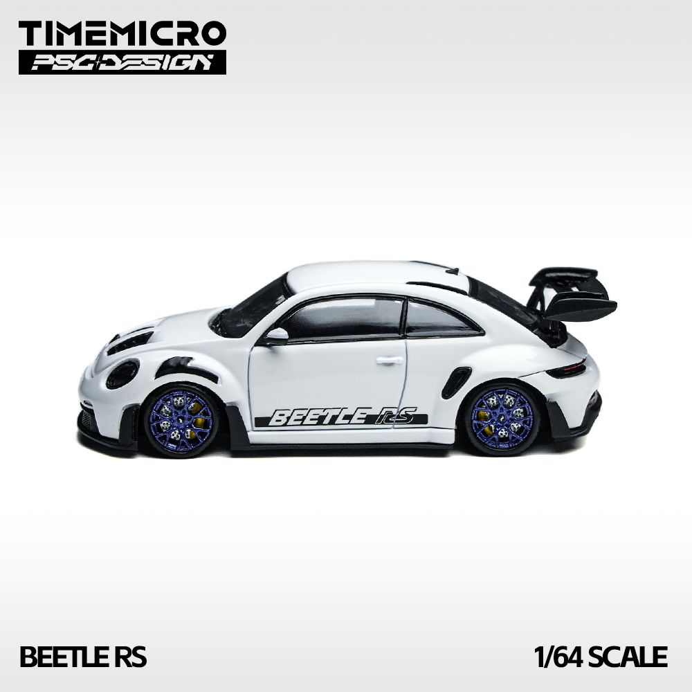 TimeMicro × PSC DESIGN 1: 64 Beetle RS White Beetle RS White Simulation Alloy Car Model