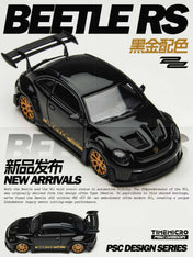 TimeMicro × PSC DESIGN 1:64 Beetle RS, Black Gold Metallic, Authentic