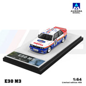 AM Aurora 1:64 宝马E30 Lafimon 和 迈凯伦720S 鲨鱼彩绘小比例合金汽车模型