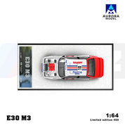 AM Aurora 1:64 宝马E30 Lafimon 和 迈凯伦720S 鲨鱼彩绘小比例合金汽车模型