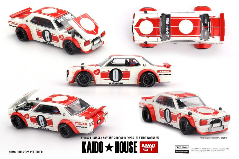 KAIDO HOUSE 1/64 NISSAN SKYLINE 2000GT-R (KPGC10) KAIDO WORKS V2