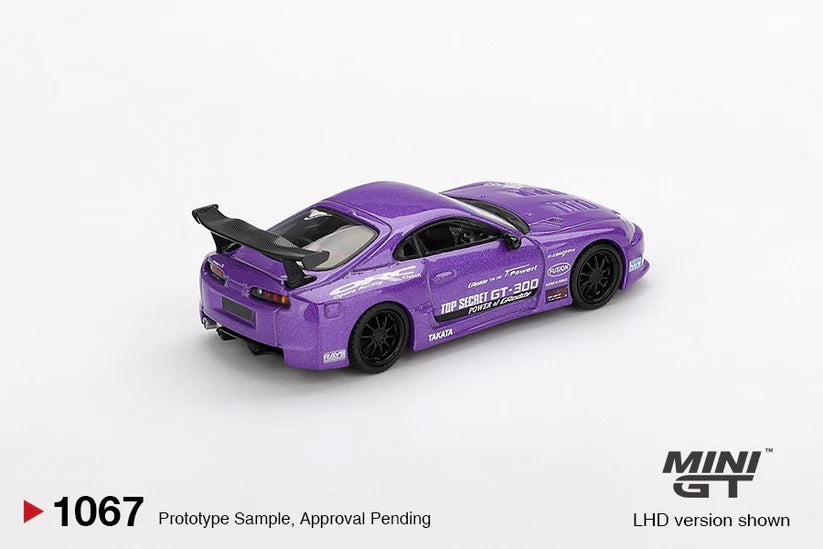 MINIGT 1/64 - Toyota Supra (A80) Top Secret GT-300 Top Secret Purple