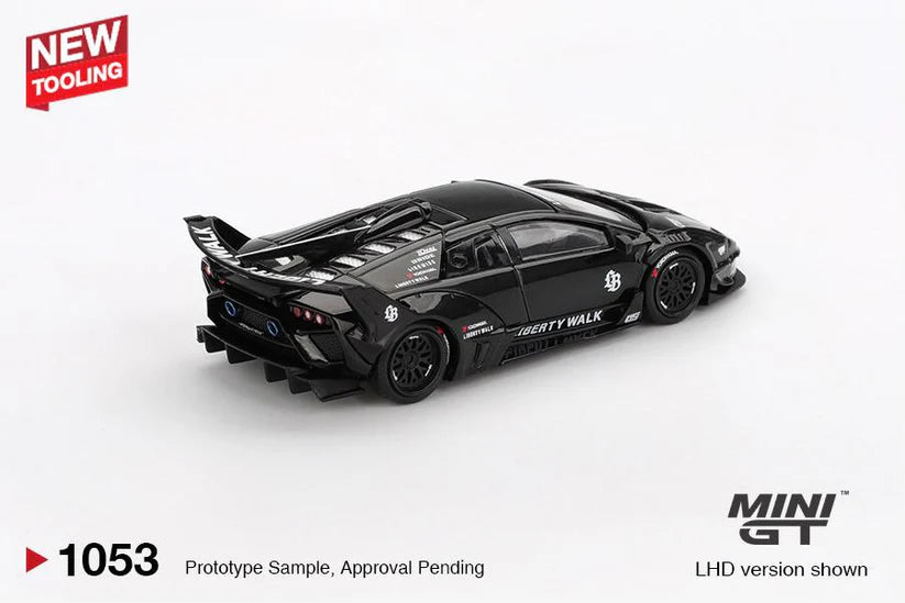 MINIGT 1/64 - LAMBORGHINI LB-SILHOUETTE WORKS MURCIELAGO GT EVO BLACK Blister Packaging