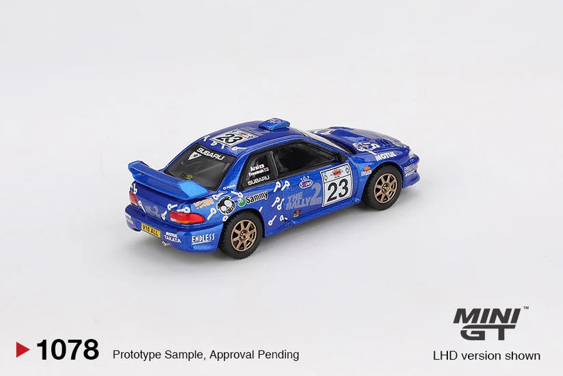 Minigt 1/64 Subaru Impreza WRC99 #23 2000 Acropolis Rally - MGT01078-L