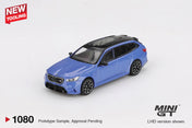 Minigt 1/64 BMW M5 Touring (G99) Marina Bay Blue Metallic - MGT01080-L