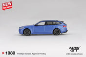 Minigt 1/64 BMW M5 Touring (G99) Marina Bay Blue Metallic - MGT01080-L