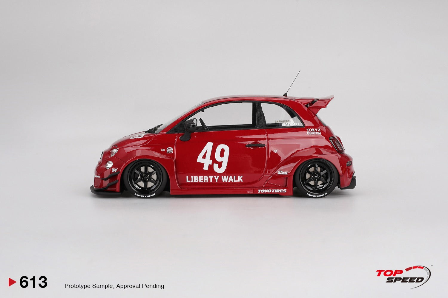 TS0613 * Abarth LB-WORKS x Abas Works 595 Red