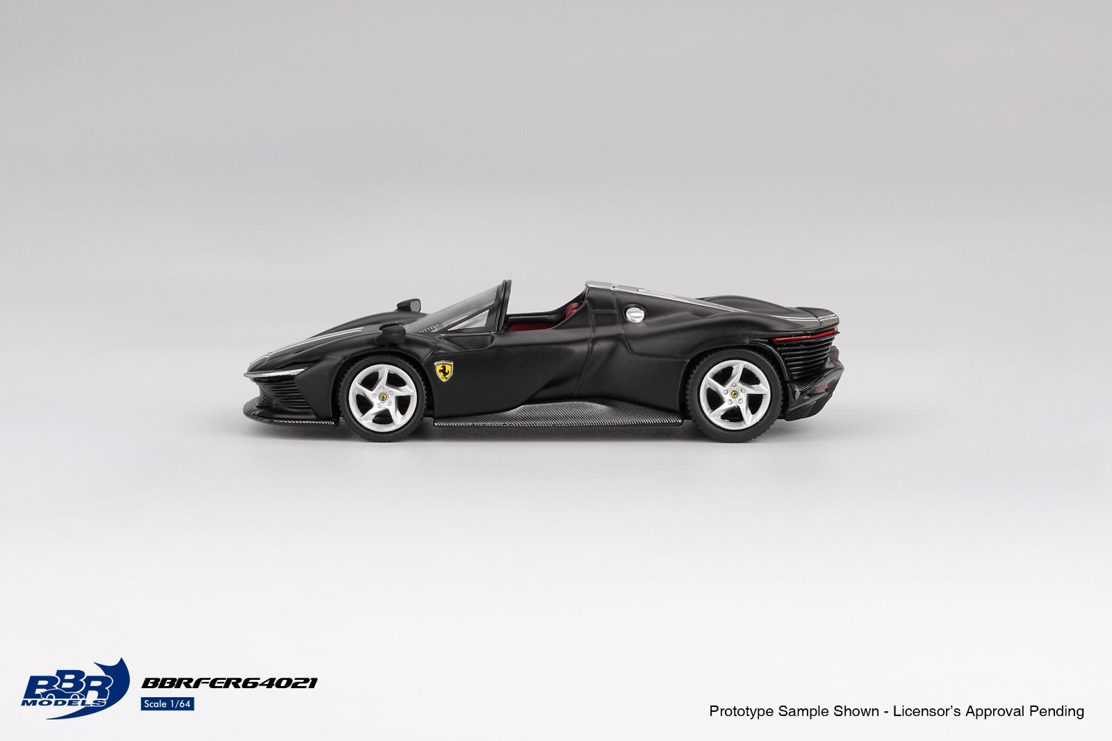 BBR 1/64 Ferrari Daytona SP3 Matt Black