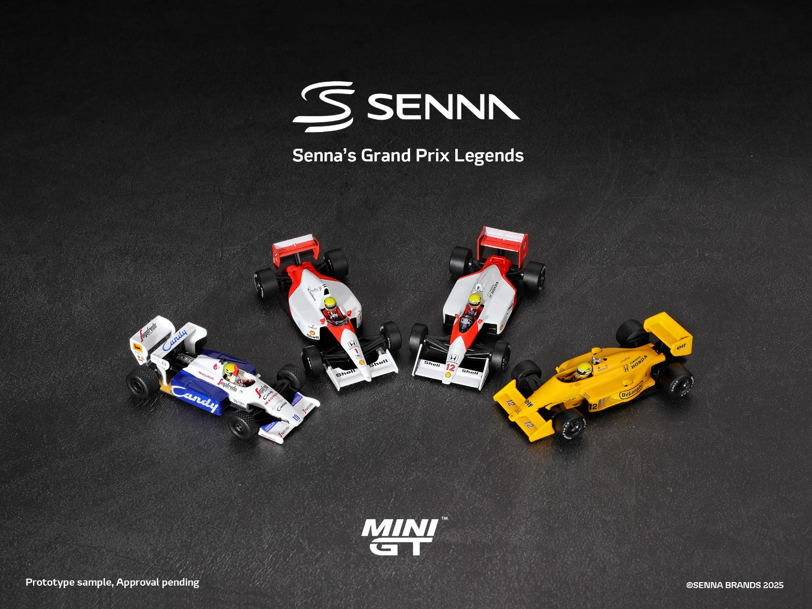 MINIGT - Lotus 99T #12 Ayrton Senna 1987 Monaco Grand Prix Winner MGT01088-L *