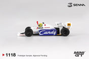 MINIGT - Toleman TG184 #19 Ayrton Senna 1984 Monaco Grand Prix 2nd Place - MGT01118
