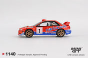 MINIGT 1/64 - Subaru Impreza WRC97 #1 1999 DRM Champion