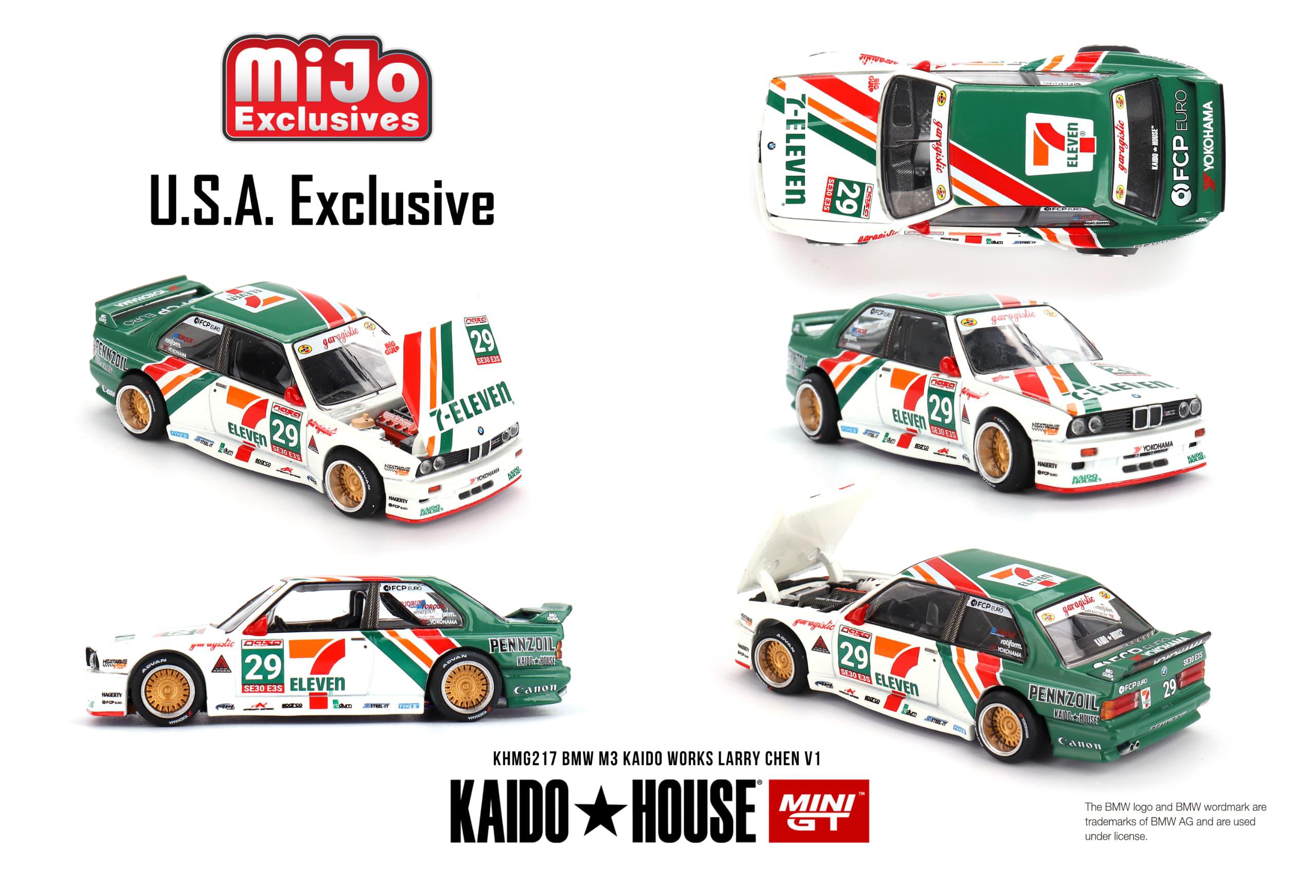 KaidoHouse x Mini GT BMW M3 KAIDO WORKS  LARRY CHEN V1  USA Exclusive