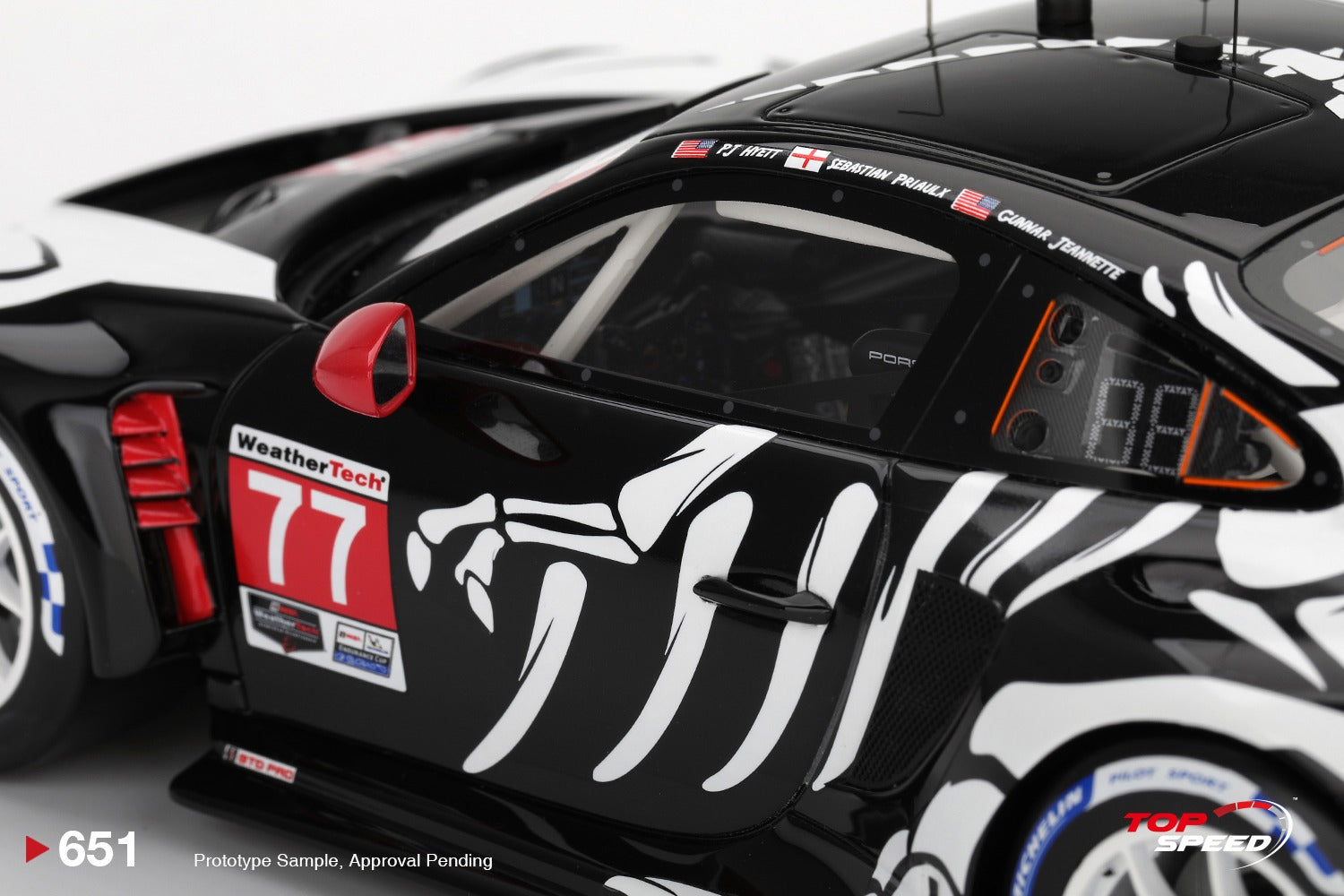 MINIGT - 1/18 Porsche 911 GT3 R #77 AO Racing 2025 IMSA  Petit Le Mans TS0651