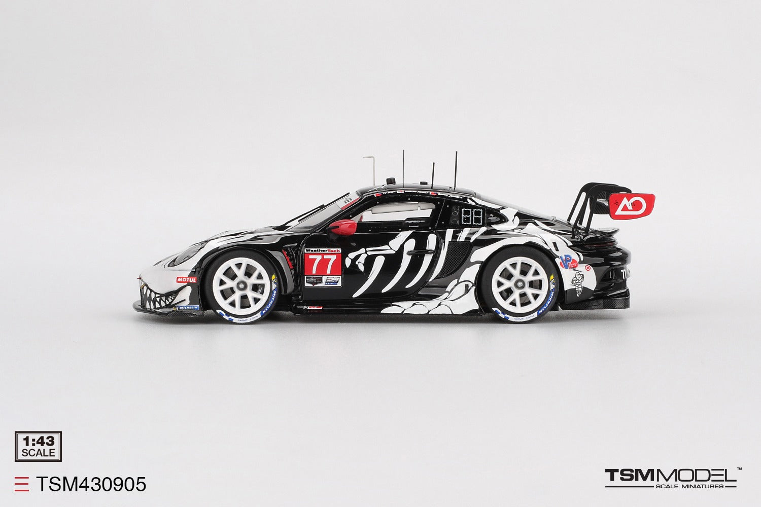 MINIGT - 1/43 Porsche 911 GT3 R #77 AO Racing 2025 IMSA  Petit Le Mans TSM430905