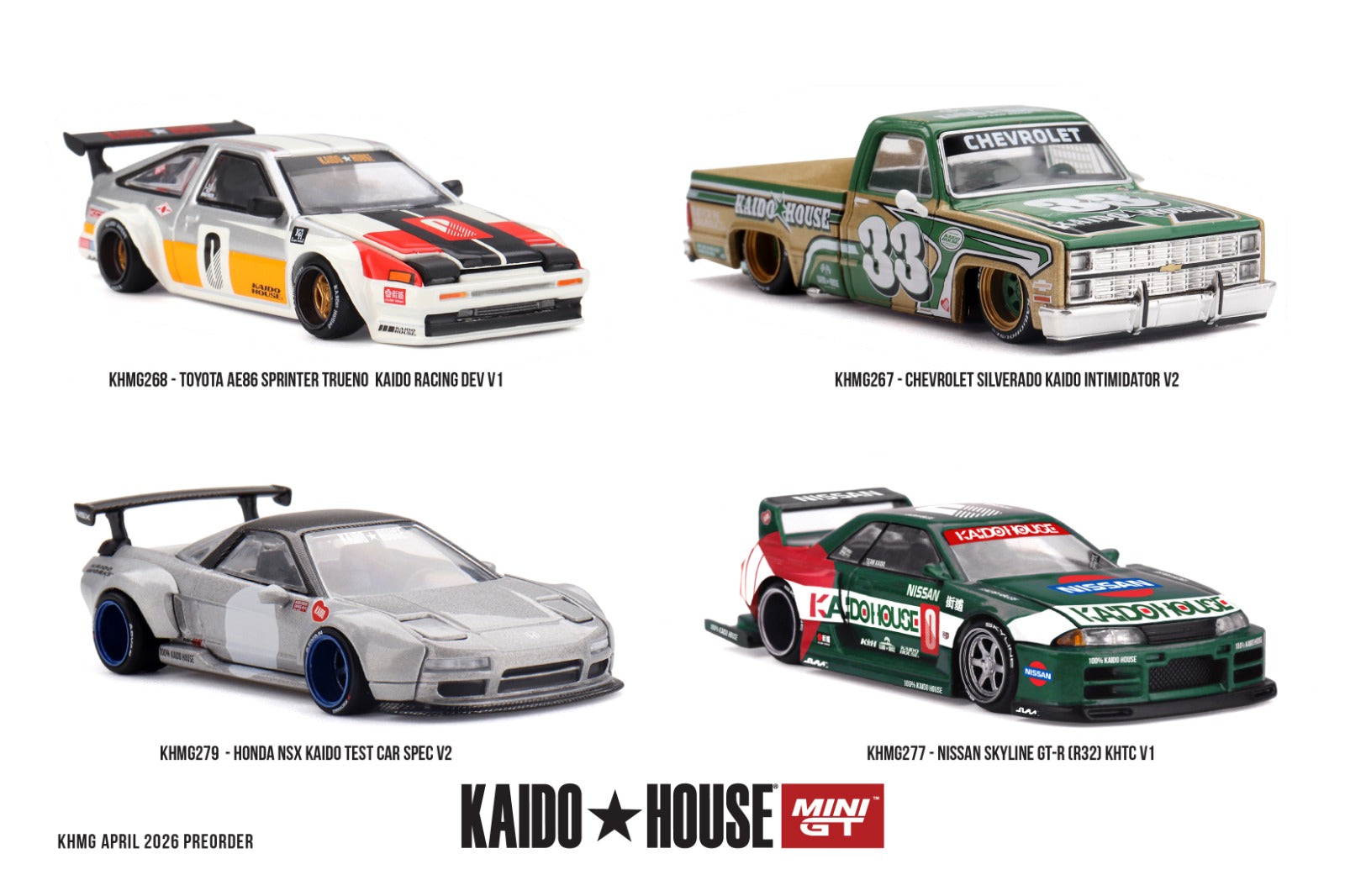 KAIDO HOUSE X MINI GT 1/64 Chevrolet Silverado KAIDO Intimidator V2