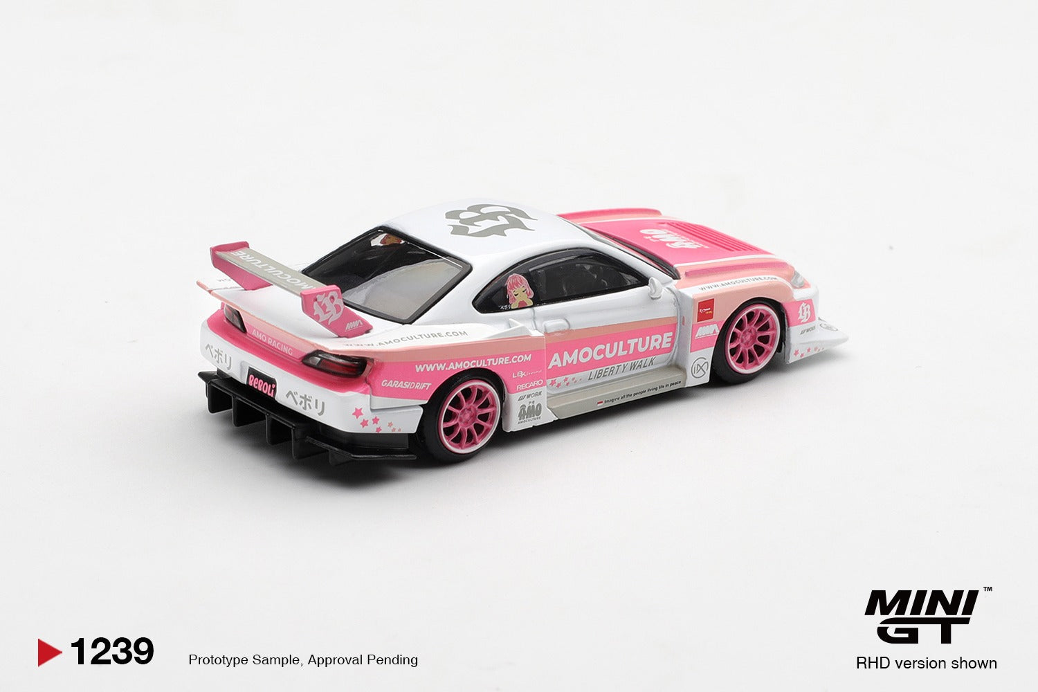 MINIGT 1/64 Nissan SILVIA (S15) LB-Super Silhouette AMOCULTURE