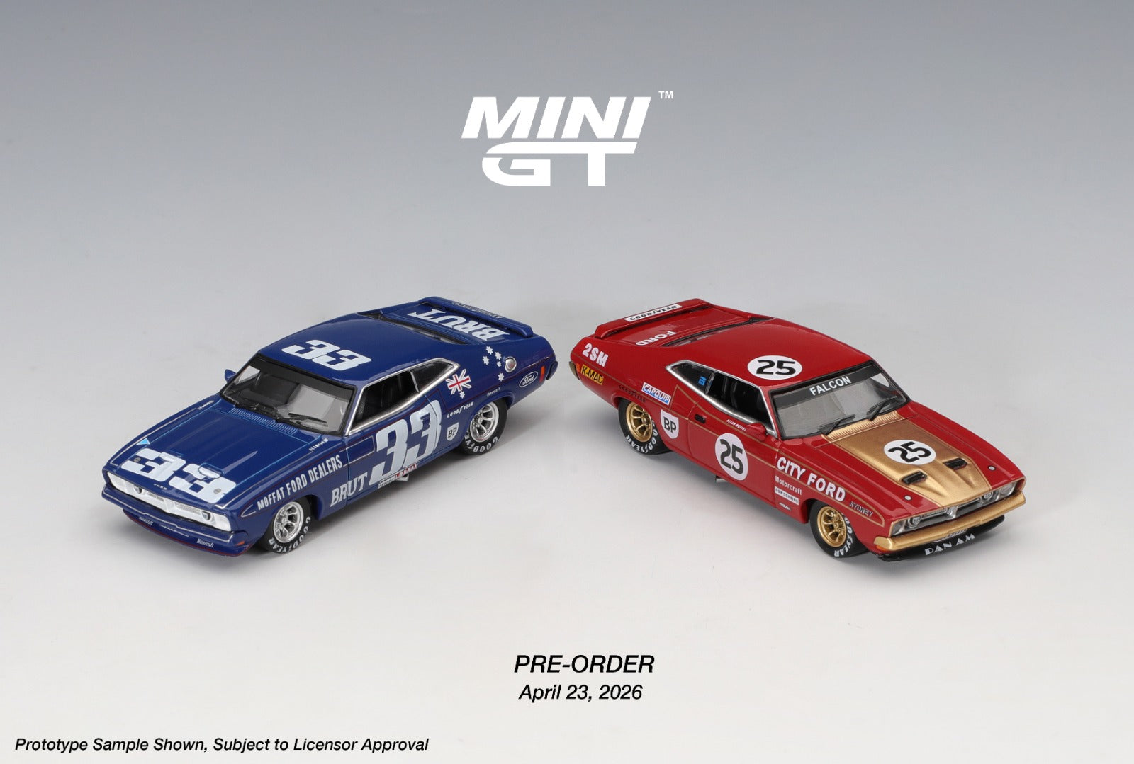 MINIGT 1/64 Ford XB Falcon GT #25 1975 Bathurst 1000 / Australia Exclusive (NO CHASE CAR)