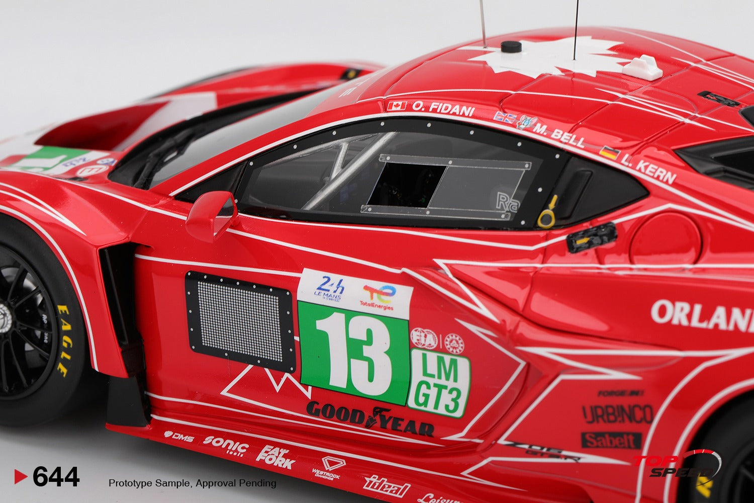 TOP SPEED - Chevrolet Corvette Z06 GT3.R #13 AWA RACING 2025 Le Mans 24 Hrs
