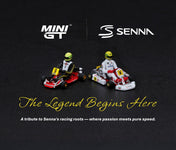 MINIGT 1/64 Senna Kart Formula K #9 Ayrton Senna da Silva 1981 Karting World Championship