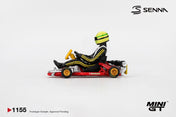 MINIGT 1/64 Senna Kart Formula K #9 Ayrton Senna da Silva 1981 Karting World Championship