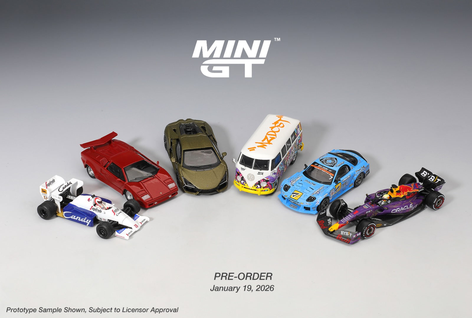 MINIGT 1/64 Lamborghini Countach 25th Anniversary Red