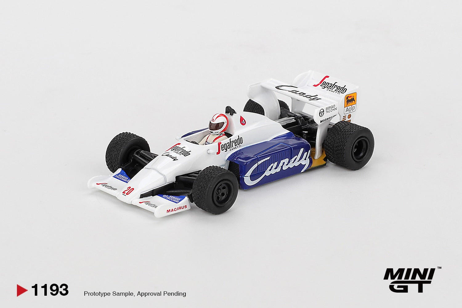 MINIGT 1/64 Toleman TG184 #20 Johnny Cecotto 1984 Monaco Grand Prix