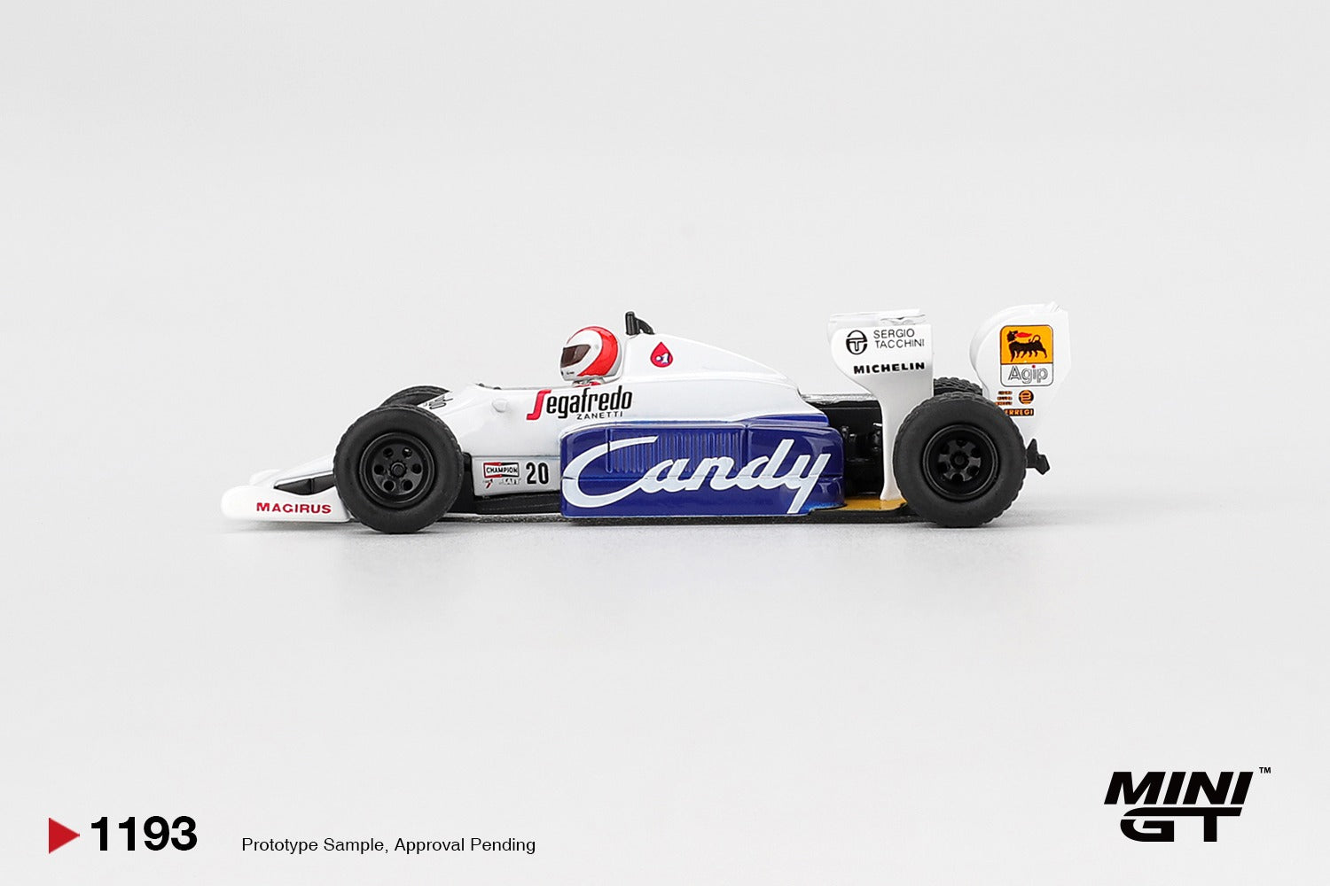 MINIGT 1/64 Toleman TG184 #20 Johnny Cecotto 1984 Monaco Grand Prix