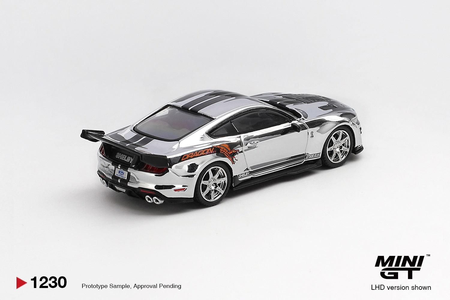 MINIGT 1/64 Shelby GT500 Dragon Snake Concept Chrome Silver