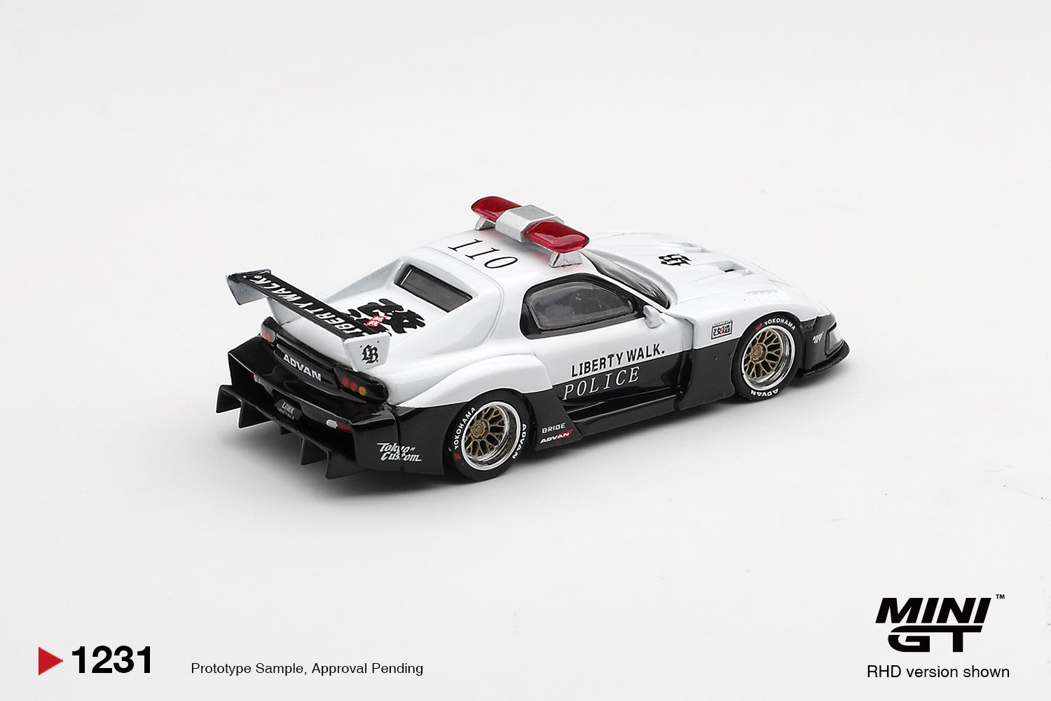 MINIGT 1/64 MAZDA RX-7 LB-Super Silhouette Police