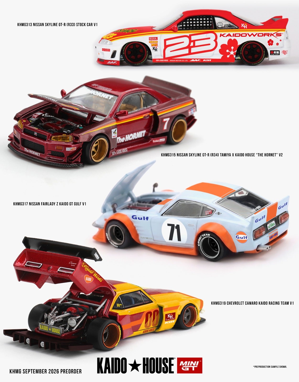 KAIDO HOUSE X MINI GT 1/64 Chevrolet Camaro Kaido Racing Team V1