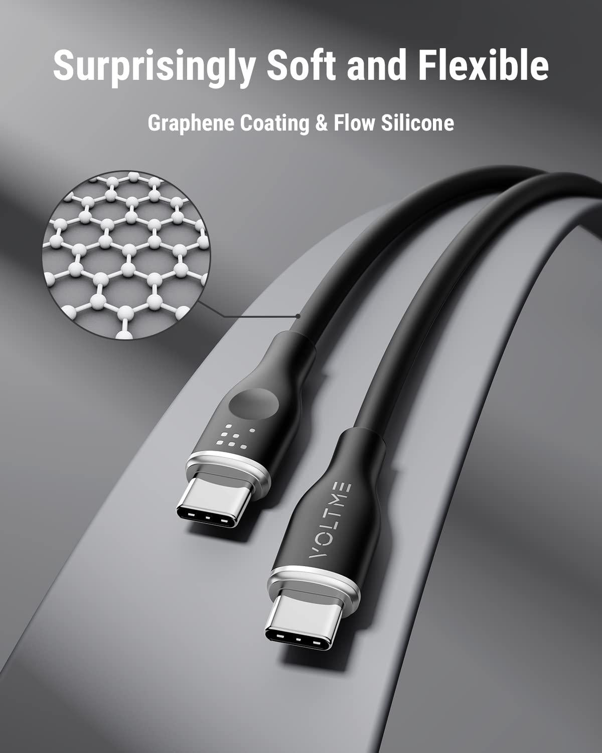 VOLTME, POWERLINK MOSS CTC 3.3FT (5A, 100W) EMARKER | BLACK