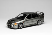 1/18 The Mitsubishi Lancer Evolution IV in Steel Silver - MOTORHELIX