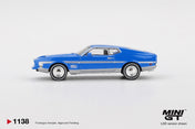 MINIGT - 1/64 Ford Mustang Mach 1 Grabber Blue