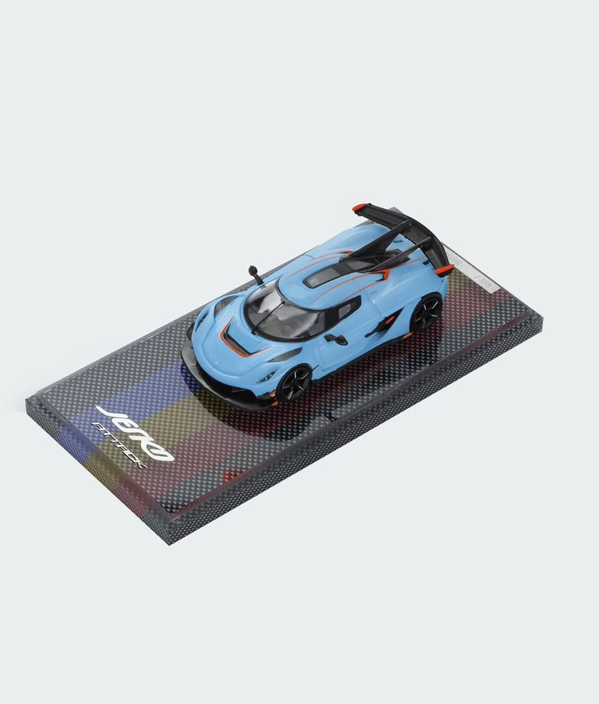 HKM Premium 1:64 Alloy Model! Koenigsegg Jesko Attack High Wing Hypercar