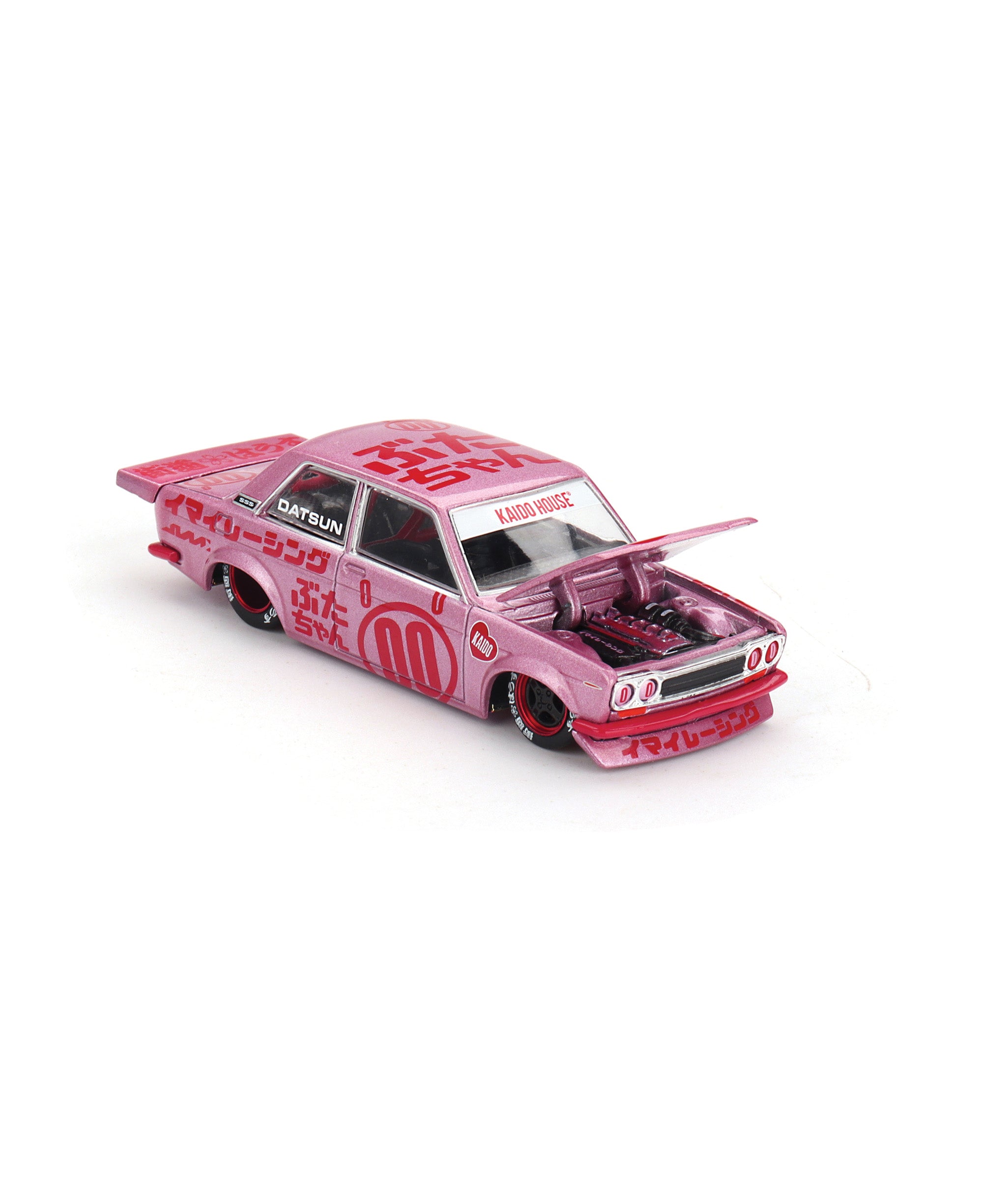 KAIDO HOUSE X MINI GT 1:64 DATSUN 510 PRO STREET BUTA V1 – PINK KHMG161