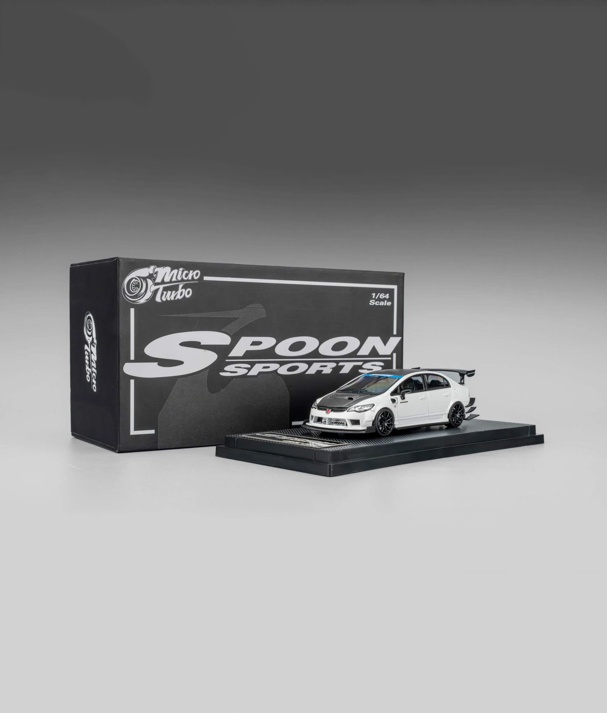 Microturbo - 1/64 Custom FD2 Spoon - Metallic White