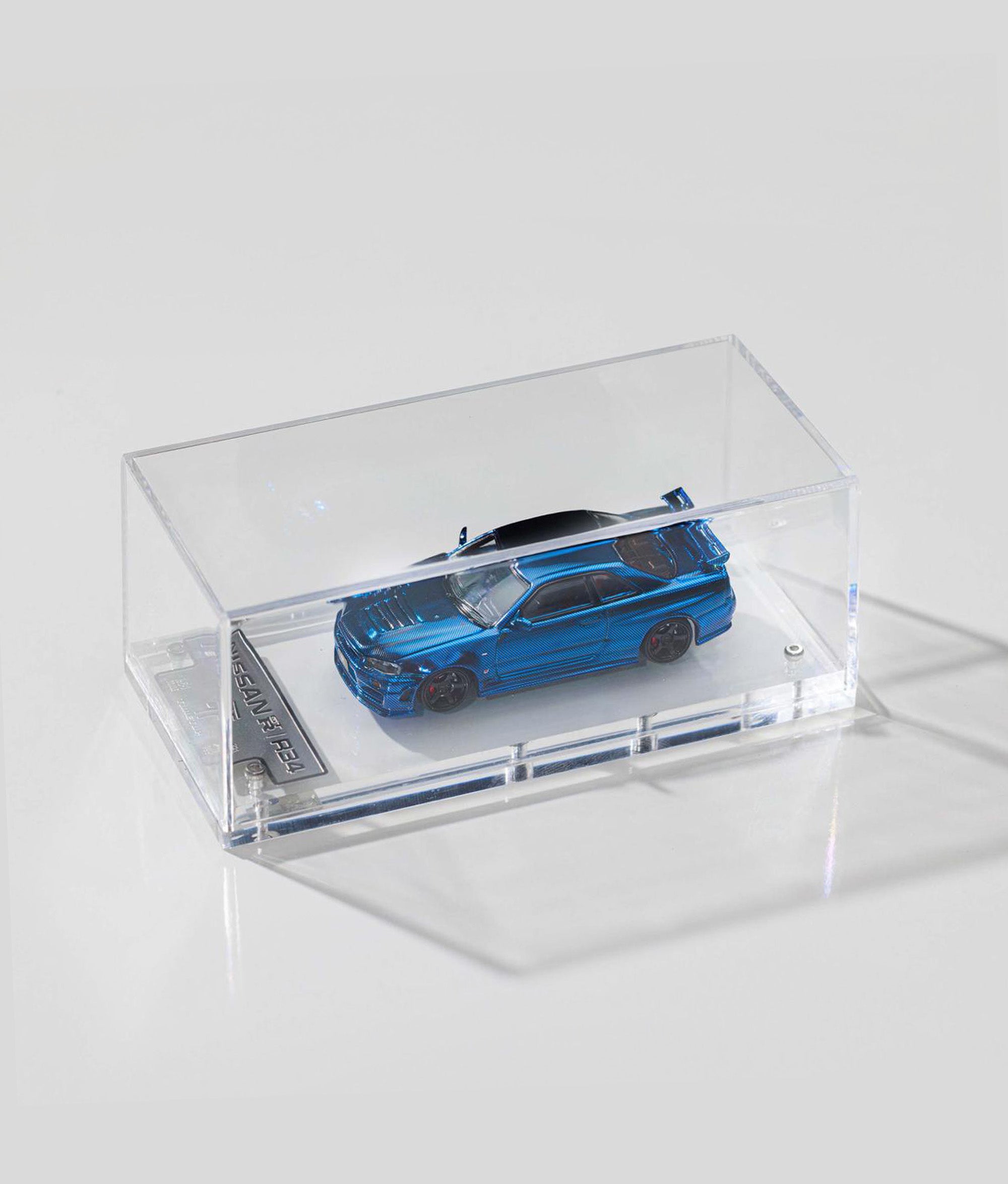 Time Top 1/64 Nissan GTR34 electroplated blue carbon