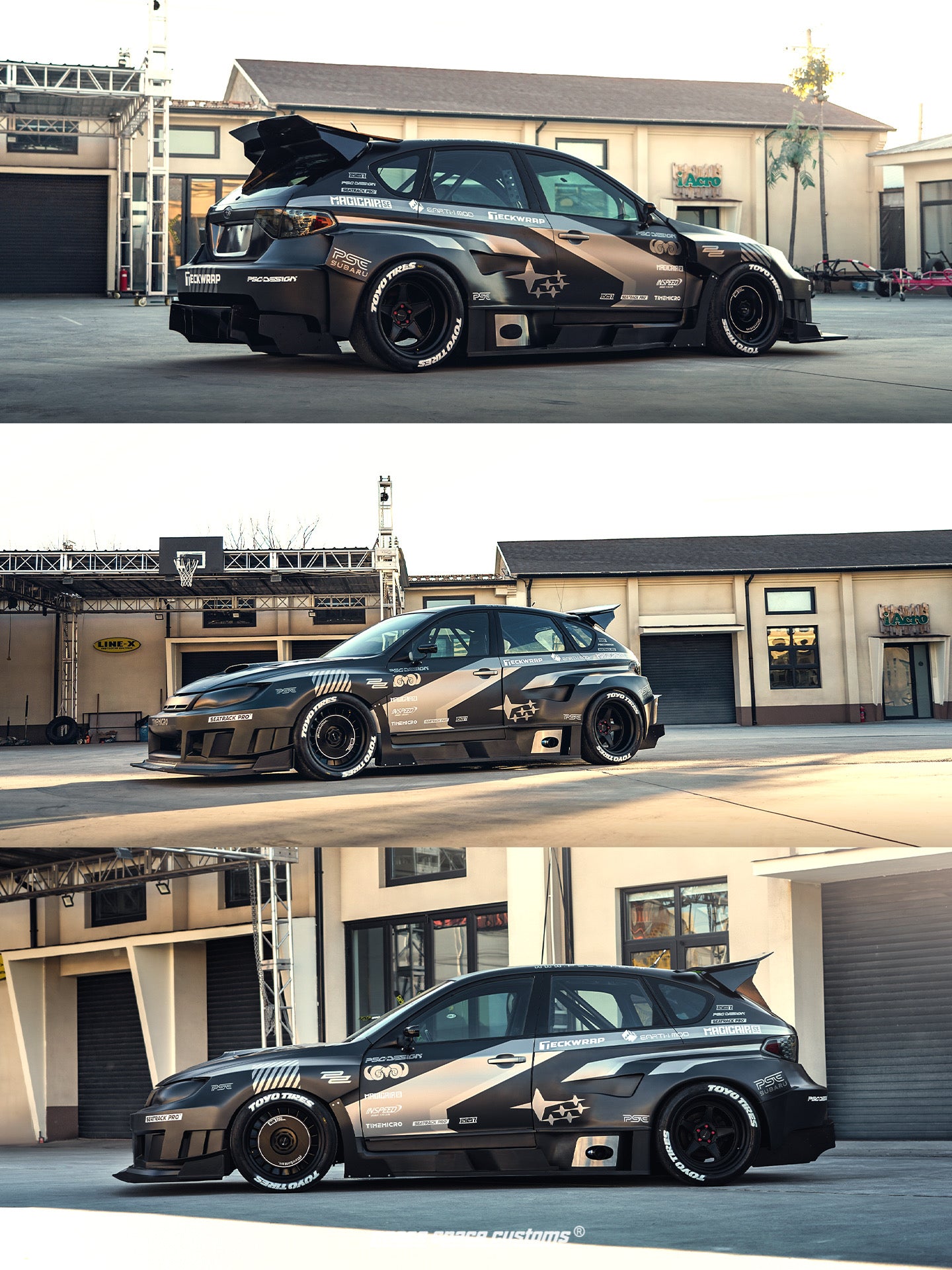 TimeMicro × PSC DESIGN 1:64 Impreza "Raider“ of the gray stripe painted replica