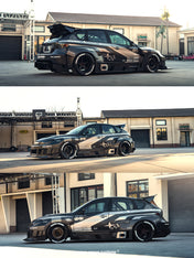 TimeMicro × PSC DESIGN 1:64 Impreza "Raider“ of the gray stripe painted replica