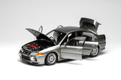 1/18 The Mitsubishi Lancer Evolution IV in Steel Silver - MOTORHELIX