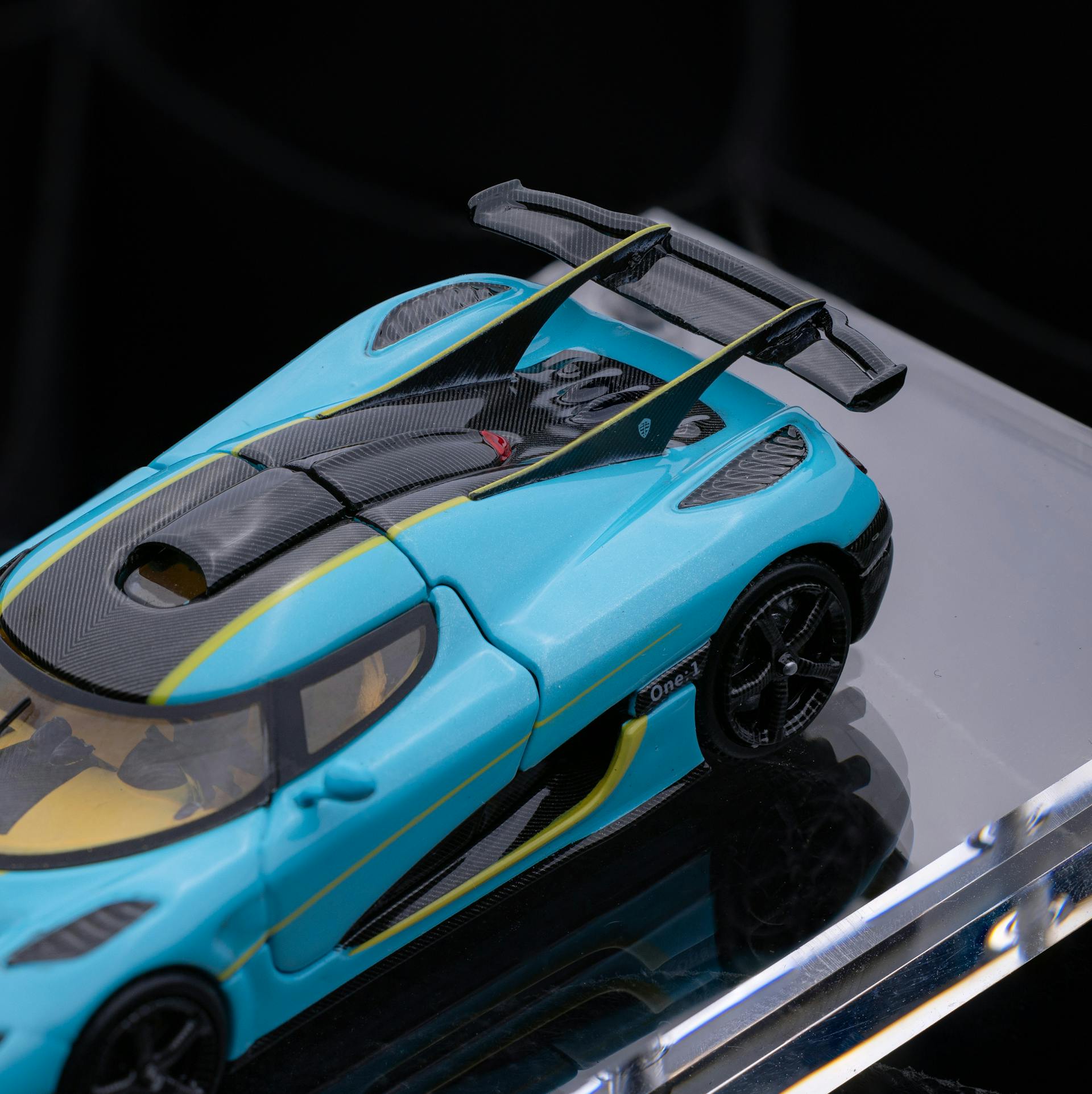 TIME TOP 1:64 Koenigsegg one1- Light Blue – Gift Box Version