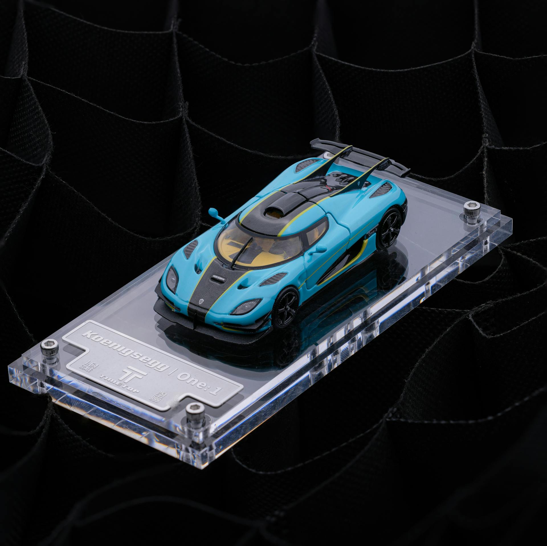 TIME TOP 1:64 Koenigsegg one1- Light Blue – Gift Box Version